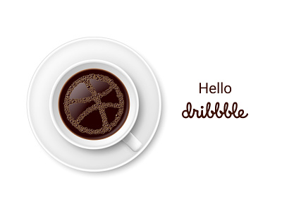 Hello Dribbble! debut graphic design hello dribbble vector