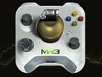 Mw3 Xbox360 apple application button call of duty icon ipad iphone mw3 painting photoshop xbox360