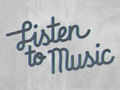 Listen To Music halftone music type