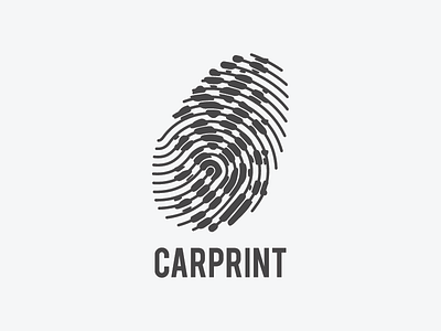 Carprint branding design identity logo