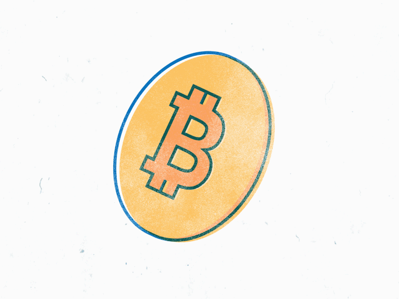 Heads or Tails animation bitcoin design spin