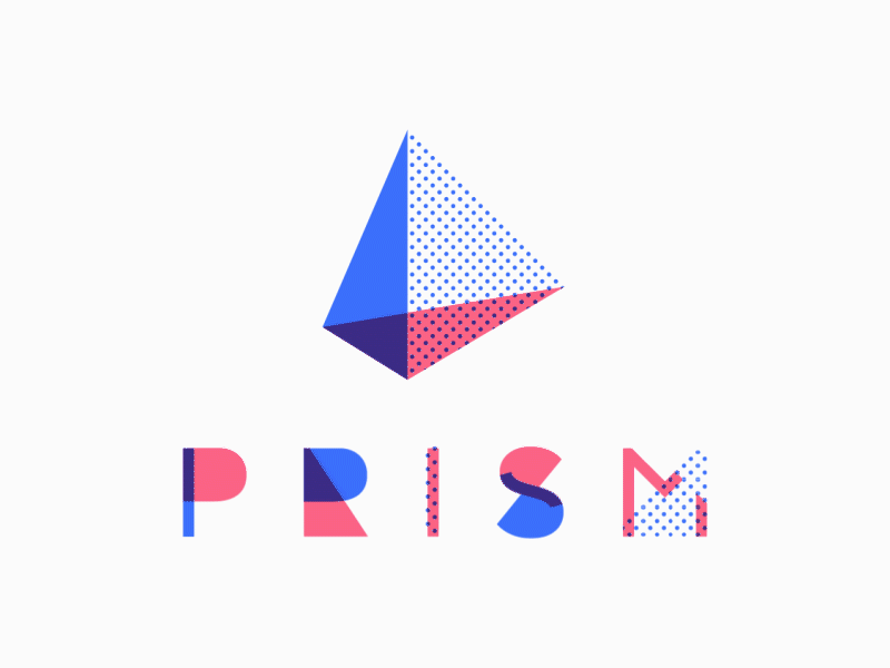 Prism animation animation design halftone motion motion graphics typography