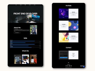 Portfolio Concept designer frontend design ui