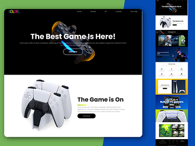 Game bootstrap css3 front end html5 illustrator reactjs web development websites