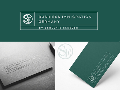 SE business immigration germany beauty logo brand design logo logo design logodesign logos office design