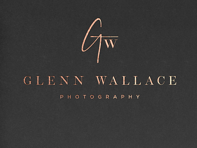 GLENN WALLACE PHOTOGRAPHY brand design illustration logo logo design logodesign logos logotype luxury logo