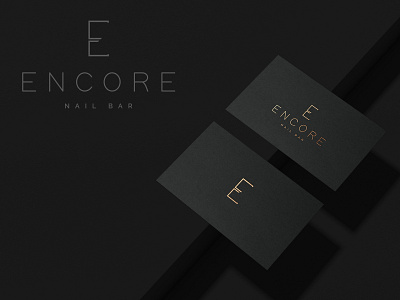 ENCORE NAIL BAR beauty logo beauty product brand design branding cosmetics illustration logo logo design logos luxury logo nail art