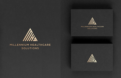 Millennium Healthcare Solutions brand design design logo logo design logodesign logos luxury logo vector