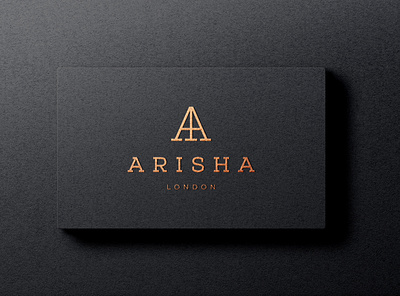 ARISHA LONDON brand design branding concept illustration logo logo design logodesign logos luxury logo vector