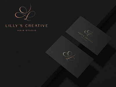 LILLY'S CREATIVE HAIR STUDIO beauty logo brand design branding cosmetics logo logo design logodesign logos luxury logo vector