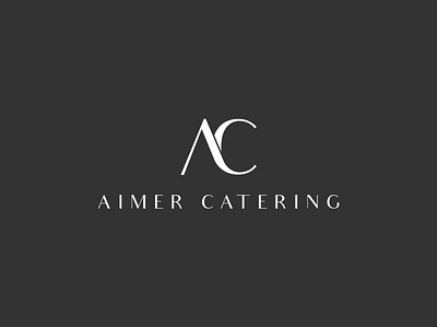 AIMER CATERING brand design branding design logo logo design logodesign logos luxury logo typography vector