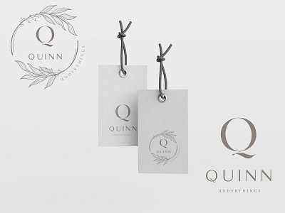 QUINN brand design branding design logo logo design logodesign logos luxury logo typography vector