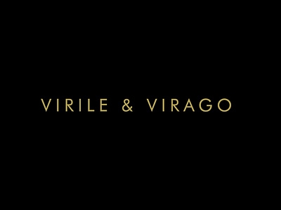 VIRALE & VIRAGO brand design branding concept illustration logo logo design logodesign logos luxury logo vector