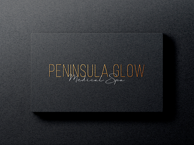 PENINSULA GLOW cosmetic logo logodesign