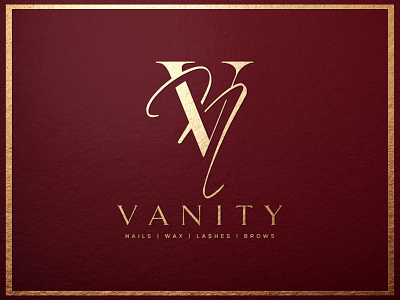 vanity nails salon luxury logo