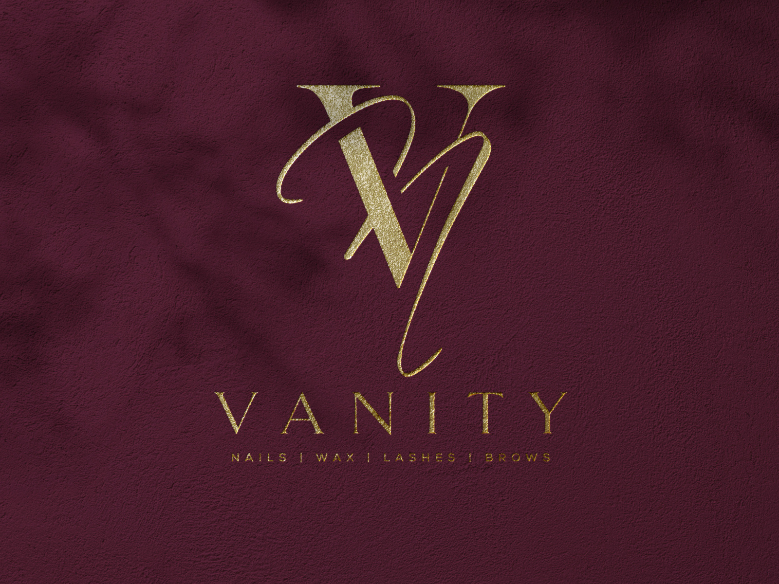 vanity nails salon luxury logo by mahrukh_hassan on Dribbble
