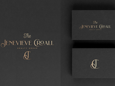 The Jenevieve Croall Realty Group brand design branding logo logo design logodesign logos luxury logo real estate logo