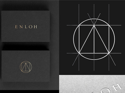 ENLOH GEOMETRIC LOGO DESIGN circle logo circles flat minimal logo flat minimal luxury logo geometric logo geometric luxury logo geometric shapes geometry line art line art logo logo design luxury logo luxury logo design minimal luxury logo minimalist logo modern business logo modern luxury logo square