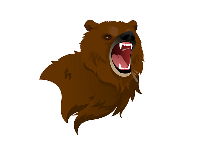 Anger animal bear dessin digital art drawing dynamic illustration illustrator