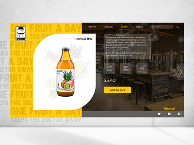 Brewski Product Page beer brew design product page ui ux webdesign
