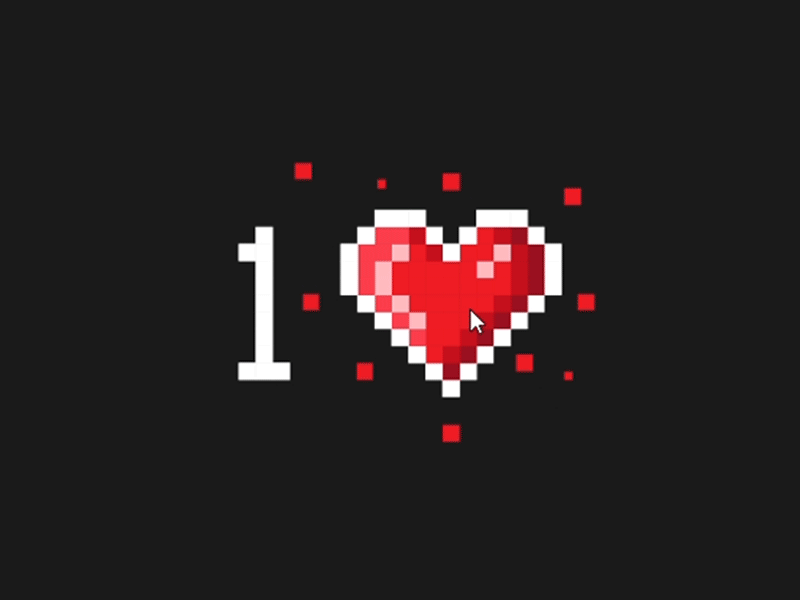 Pixel Heart Animation by Donatas Sabestinas on Dribbble