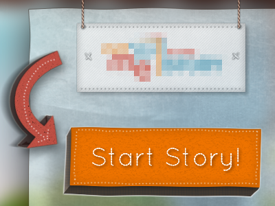 kids e-reader start page ui ipad kids