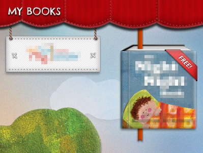 eReader Book Merchandising illustration ipad ui