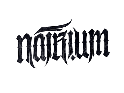 Logo: Natrium calligrapy lampas lettering logo pokras pokraslampas