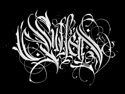Calligraphy: Sullen calligraphy pokras pokraslampas