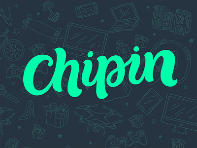 Logo: Chipin lettering logo pokras pokraslampas