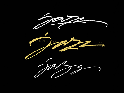 Jazz logo sketches lettering logo pokras pokraslampas