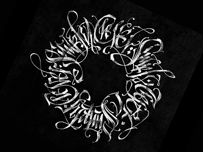 Modern Gothic Calligraphy collection calligrafutursm pokraslampas