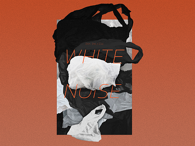 White Noise collage graphic design illustration
