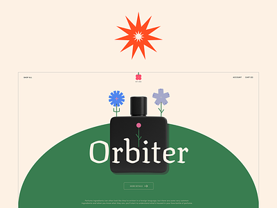Orbiter - Concept for perfume store creative design graphic design illustration modern ui vector