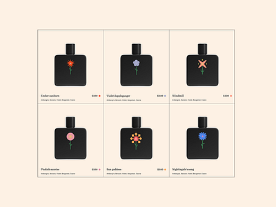 Concept for perfume store creative design graphic design illustration modern ui vector