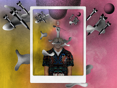 Major Arcana - THE FOOL art collage collageart creative design graphic design illustration modern tarot tarot cards