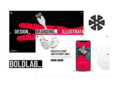 Boldlab - Creative Agency Theme bold collage creative design graphic design illustration minimal modern ui ux