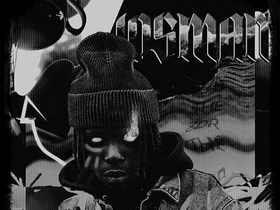 Josman abstractart afro black black and white blackartist collage dope dreads duotone experimental findyourthing french designer french rapper lit photoshop rap francais
