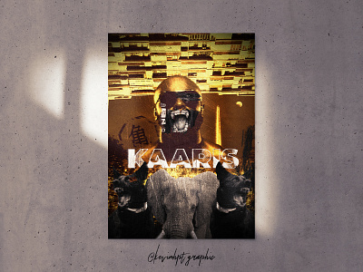 Kaaris abstract afro album black collage dope french rap music poster rap