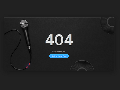 Music not found design error 404 error page music music website web design webdesign