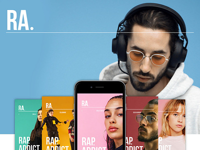 RA. - Music concept application app app animations app branding concept hip hop hip hop music music app music art music artist rap rap app ui ui ux ui ux design ux ux ui ux animation ux design