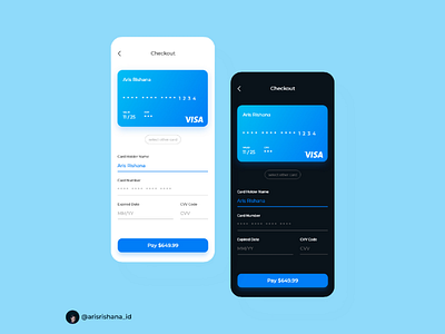 Credit Card UI dailyui ui ux uiux mobile app
