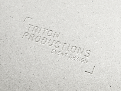 Triton Productions Logo event design identity logo