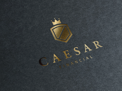 Caesar Financial Logo branding caesar financial identity logo