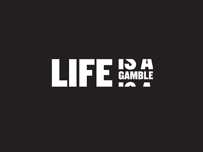 Life is a Gamble ali boxing muhammad poster quotes typography