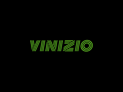 Identity for DJ Vinizio dj electronic laser logo logotype music vinizio