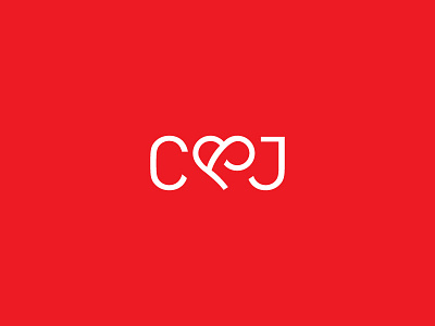 C&J Logo ampersand heart identity logo love
