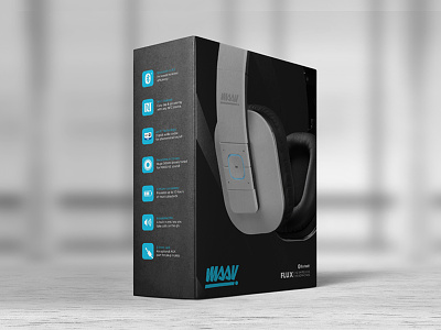 Flux Headphone Packaging design graphic design headphones music packaging