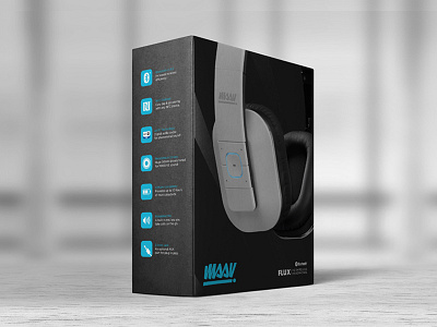 Flux Headphone Packaging design graphic design headphones music packaging