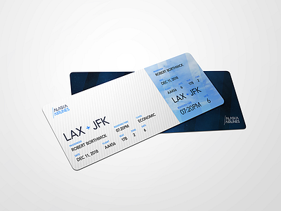 Alaska Airlines - Boarding Pass